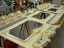 Inner Mirrors Prepped for Silver Leaf